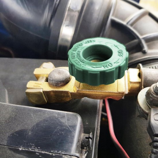 Auto accu schakelaar - 2 stuks hoofdschakelaar groene knop — afbeelding 3