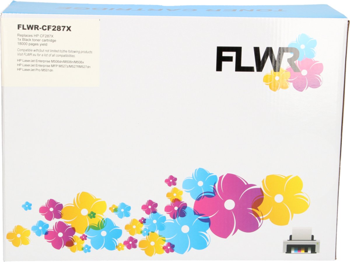 FLWR - Toner / 87a / Zwart- Geschikt voor HP