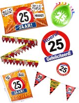 Pack décoration 25e anniversaire – drapeau – drapeau de façade – ballon – paperdreams