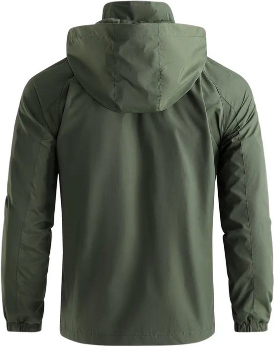 Bovista Windcoat Men - Parka - Printemps & Automne - Veste - Adulte - Coupe-vent - Coupe-vent - Plein air - Vert armée - XXL