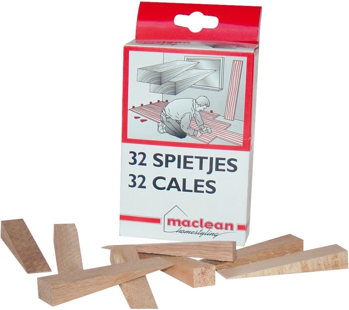 Afstandhouders laminaat 32 stuks hout | Per set