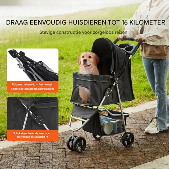 Display4top Huisdier, reiswagen, hond, kat, kinderwagen, jogger