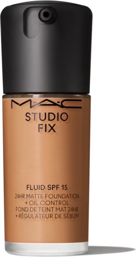 MAC Studio Fix Fluid Foundation SPF15 NC45 – 30 Ml, Mittlere Deckkraft, Mattes Finish