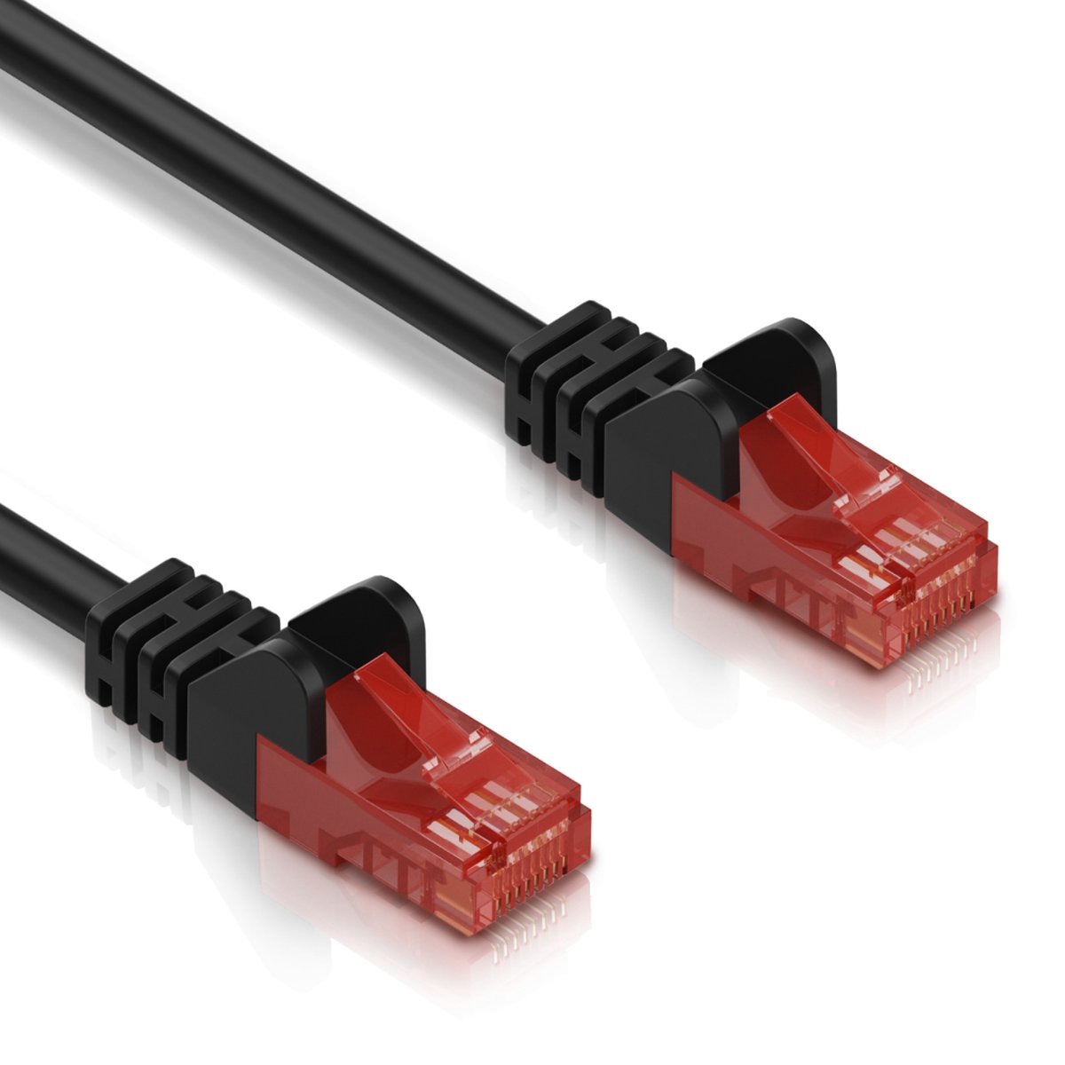 Cat 6 - U/UTP - Netwerkkabel - Patchkabel - Internetkabel - 10 Gbps - 10 meter - Zwart - Allteq