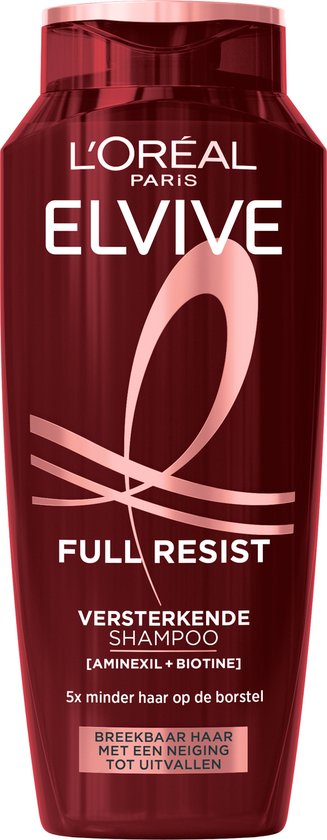 L'Oréal Paris Elvive Full Resist Shampoo - Versterkende Shampoo Voor Breekbaar Haar - Met Aminexil + Biotine - 250ML