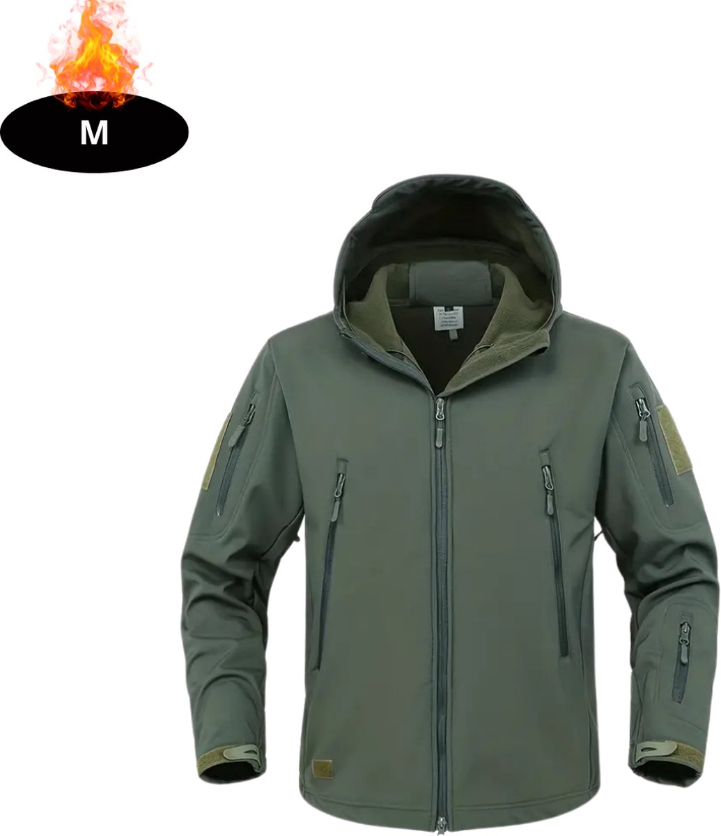 Livano Windjas Heren Parka Lente & Herfst Jas Volwassen Windjack Windbreaker Outdoor Legergroen