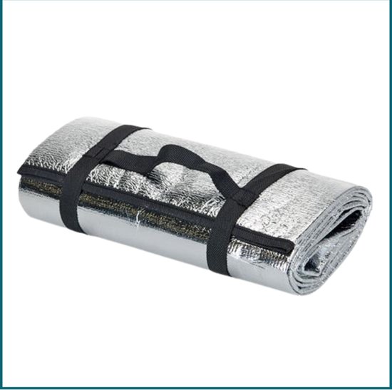 HIXA Campingmat - Isolatiemat - Aluminium - 190 x 60 cm - Isolerend - Onder Campingmat van Merkloos — afbeelding 2