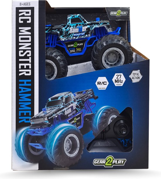 Gear2Play RC Monster Hammer Monstertruck 1:24 - Big Wheels