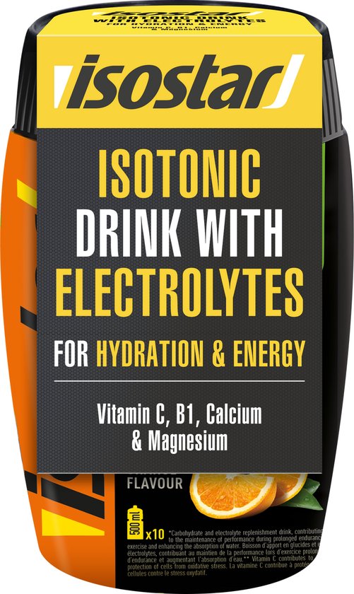Isostar Hydrate & Perform - Isotone Sportdrank - Sinaasappel - 10 x 500 ml van Merkloos — afbeelding 3