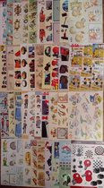 Hobbypakket 40 stuks 3d knipvellen voor mannen (voor scrap en kaarten) of journalling of decoupage