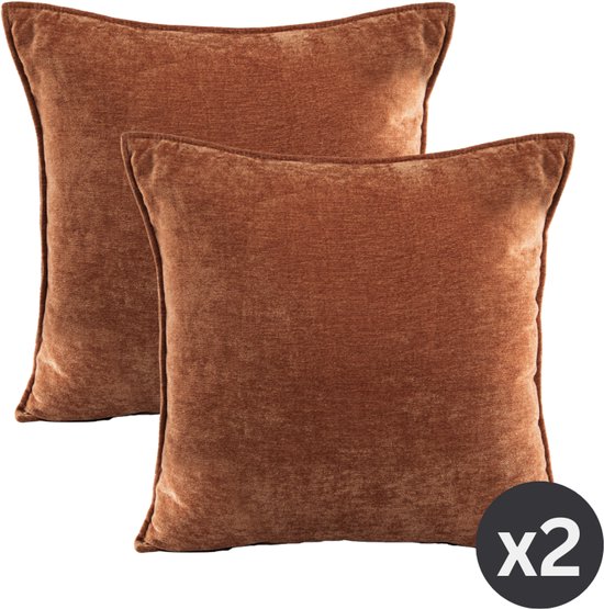 Coussin (rempli) JULIEN - 45x45 cm, cognac