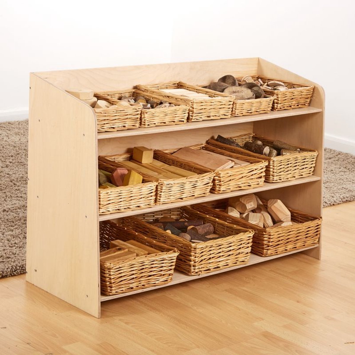 Cosy houten plank Healdswood mini opbergrek 70cm - educatief speelgoed.