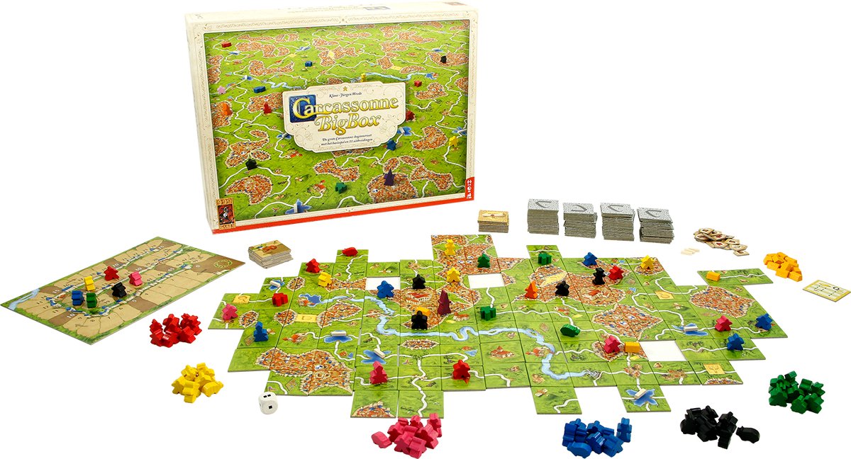 999 Games - Carcassonne Big Box 4 - Bevat 11 uitbreidingen - Bordspel - Strategiespel - Gezelschapsspel - Familiespel - NL - EN — afbeelding 11