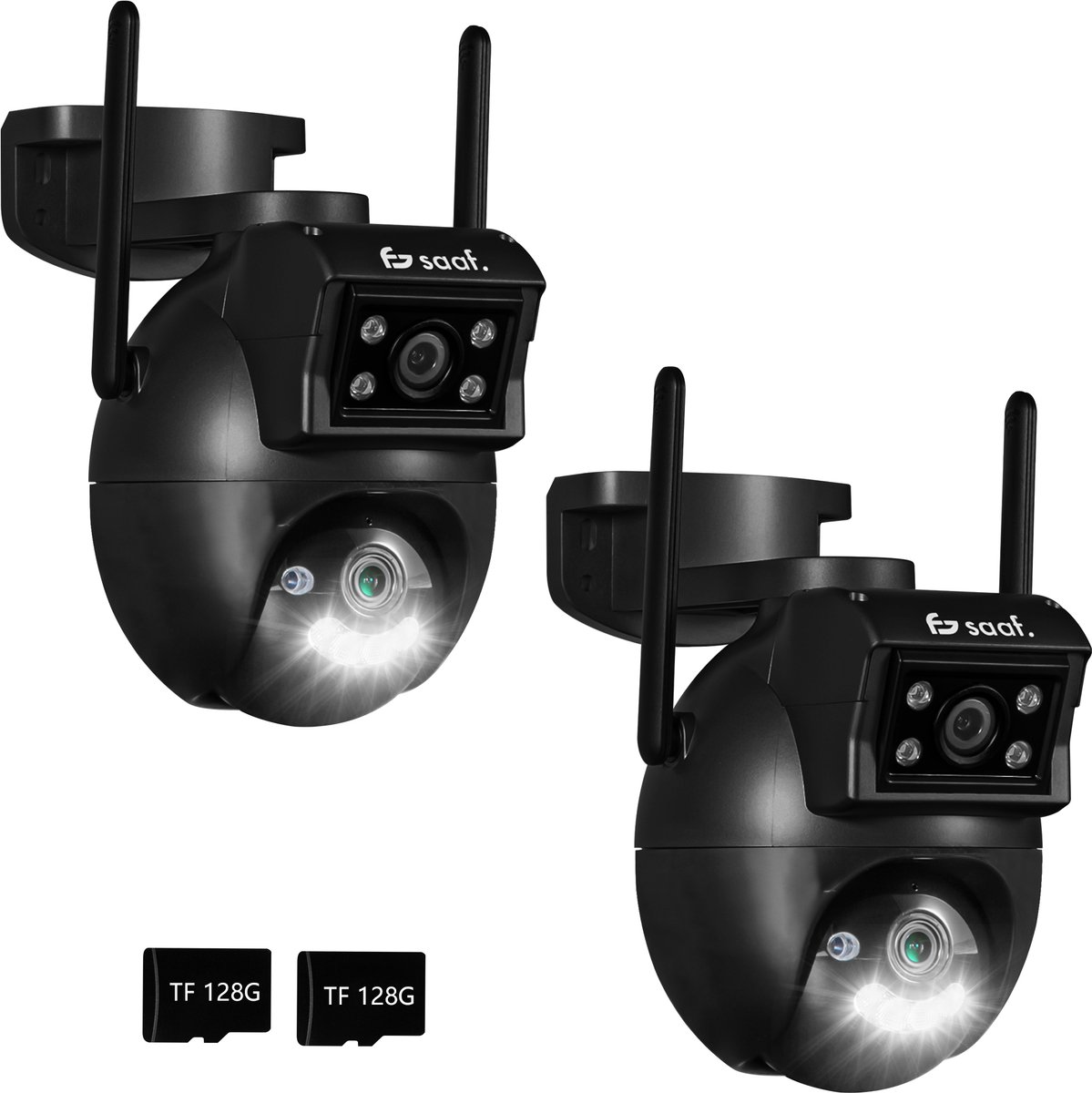 Beveiligingscamera Buiten Dubbele Lens met Nachtzicht - 2 - Beveiligingscamera - €59,95