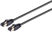 Patchkabel cat 8.1 F/FTP PIMF LSZH schwarz 10,0m