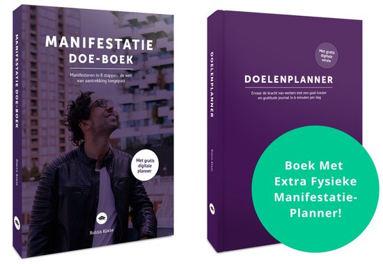 Manifestatie Pakket: Manifestatieplanner & Het Manifesteren Doe Boek - 2 in 1 - Manifesting Journal Dagboek Plus Handboek: Manifesteren In 8 Stappen