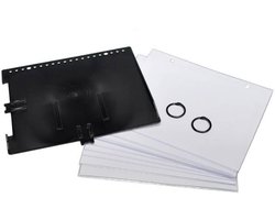 Specter Marsboekje 15 x 18 cm – 20 Insteekhoezen, ABS Back, Dubbele Harphouder & Klik Systeem
