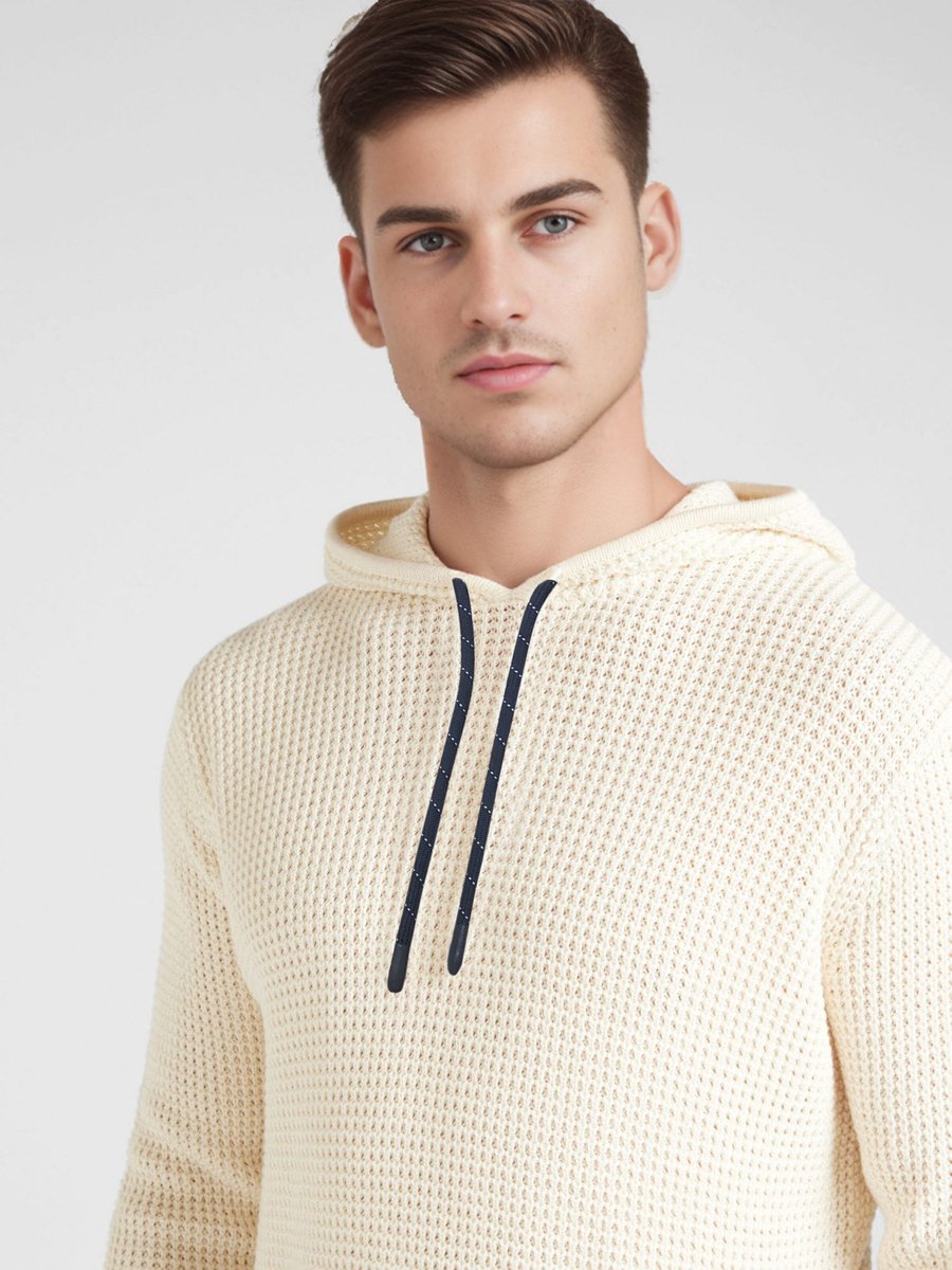 Hoodie Heren | Wit | Maat L