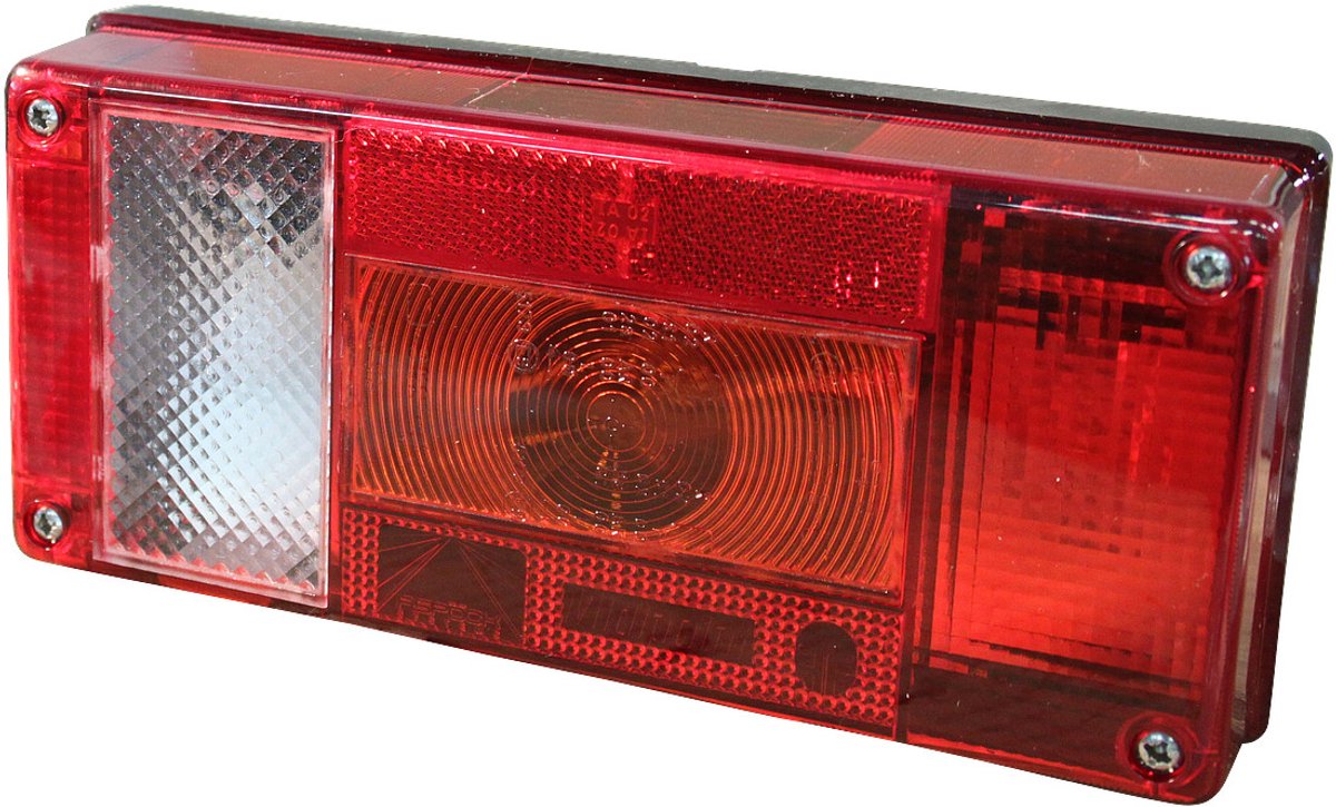 Achterlicht Aspöck Midipoint I rechts 5 PIN's bajonet met achteruitrijlamp - Achterlicht aanhangwagen, caravan en trailer - Aanhanger verlichting - Aspock