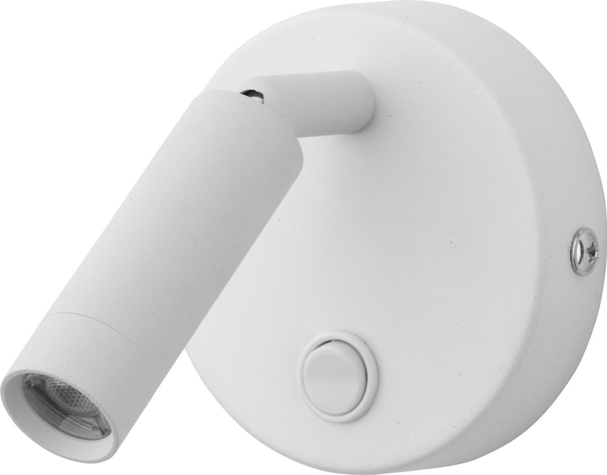 Licht-Erlebnisse - Pasa - LED - Opbouwspot - 4000K - 270lm - van - Metaal - in - wit