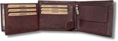 Lundholm leren portemonnee heren zeer soepel nappa leer - billfold model bruin met RFID anti-skim bescherming | Cadeau voor man | Mannen cadeautjes