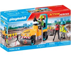 foto van PLAYMOBIL Action Heroes Wegenbouw 71751