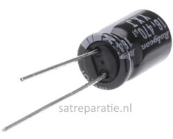 470μF 16V DC, +105°C, Rubycon Aluminium Electrolytic Capacitor Radial, Through Hole