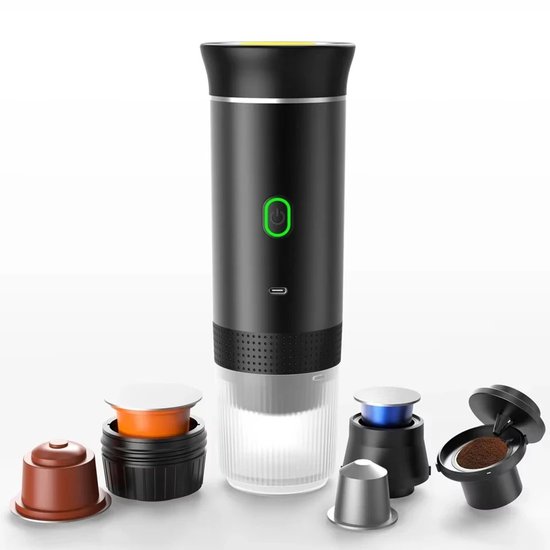 Mini klein koffiezetapparaat voor buiten, draagbaar elektrisch koffiezetapparaat, draagbare espresso koffiezetapparaten, halfautomatische huishoudelijke apparaten voor auto's, druppelkoffiezetapparaat