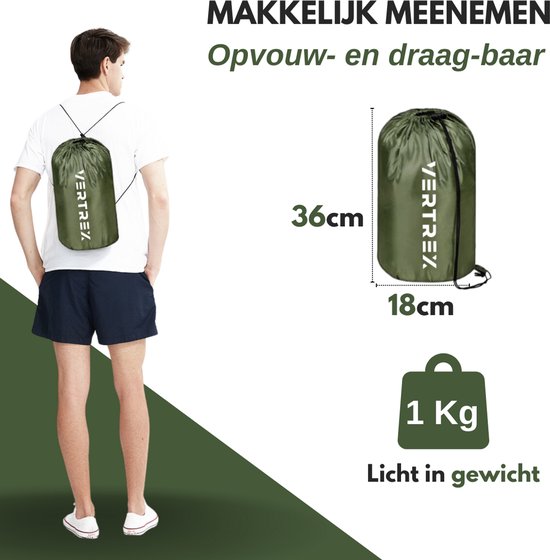 Sac de couchage momie Vertrex Tri-Season Adventure - Sacs de couchage Adultes - Camping - Vert