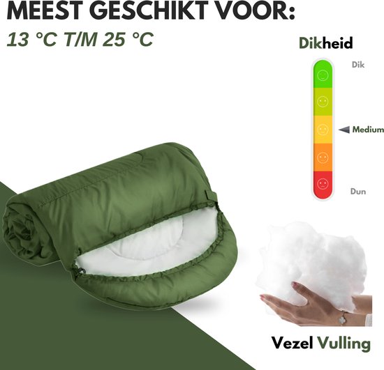 Sac de couchage momie Vertrex Tri-Season Adventure - Sacs de couchage Adultes - Camping - Vert