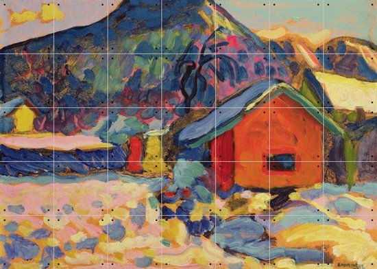 IXXI Winter Study with Mountain, Kandinsky & Bridgeman Images - 140 x