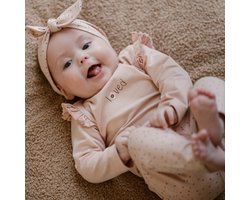 Dirkje Baby Meisjes kledingset Shirt Loved, Broek en Haarband Organic cotton maat 86