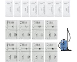 Set van 16 filters geschikt voor Miele stofzuiger, incl. Motorbeschermingsfilters