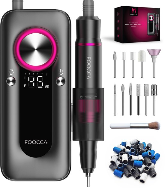 FOOCCA® Elektrische Nagelvijl 45000 RPM PRO Plus
