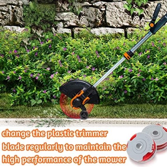 2 stuks grastrimmer spoel en lijn geschikt voor Flymo, standaard 1,5 mm grasmaaier vervangende spoel dubbele lijn autofeed grastrimmer draad string en Decker geschikt voor FLY021/513937190 Mini Trim Power Trim Contour — afbeelding 3
