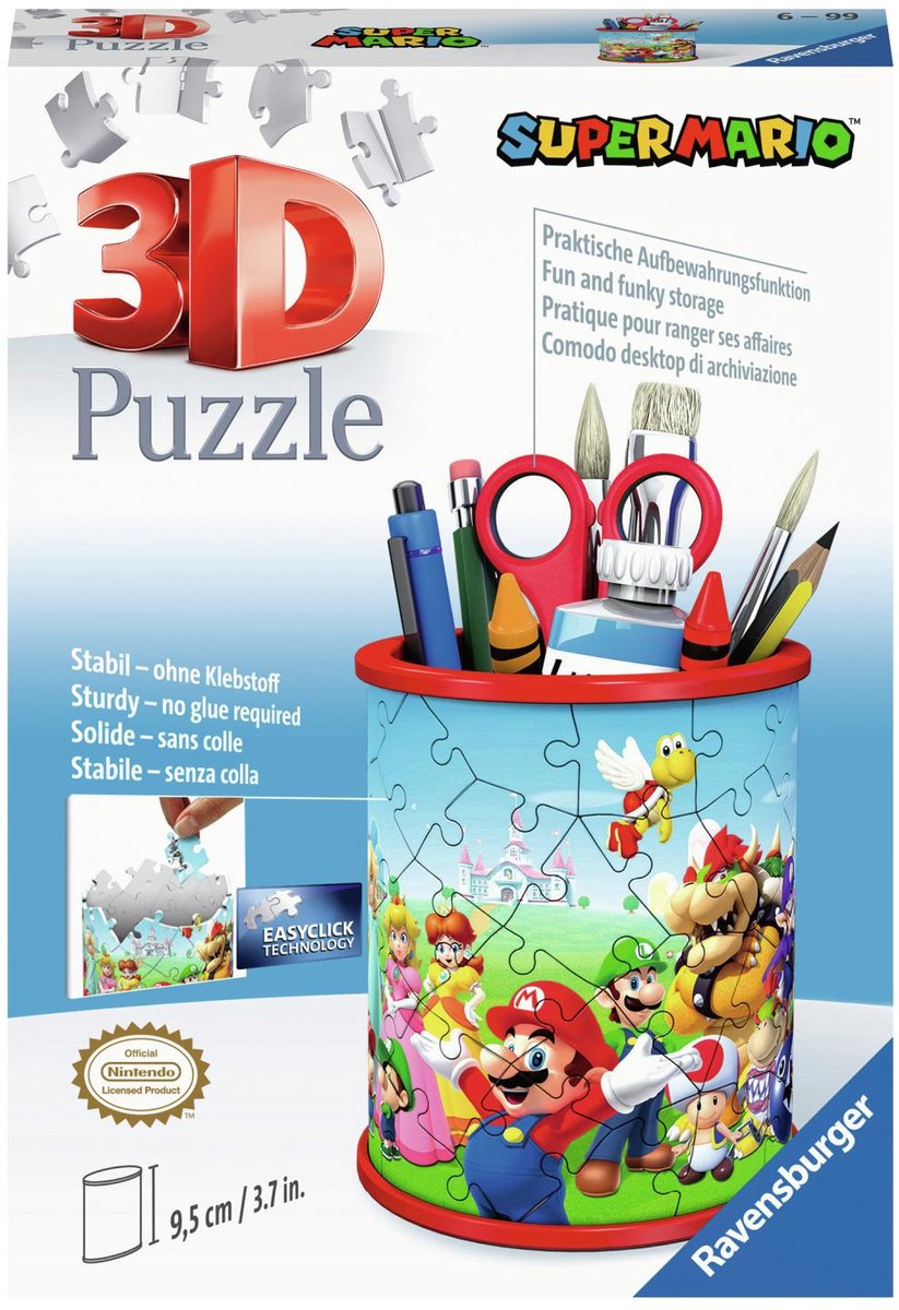 Ravensburger Pennenbak Super Mario - Puzzel - 54 stukjes - Vanaf 7 jaar — afbeelding 10