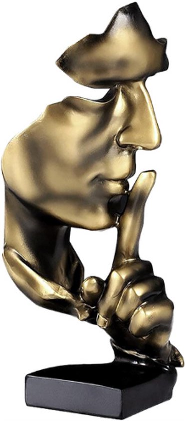 Stilte Is Gouden Beeldje voor Decoratie