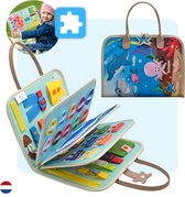 Mauzek® Busy Board Oceaan– Nederlands – Montessori Speelgoed – Activiteitenbord – Sensorisch Speelgoed – Peuter Speelgoed –Educatief Speelgoed – Motoriek – Jongens – Meisjes – Voor in de auto – Voor onderweg – 3 jaar – 4 jaar – 5 jaar – 6 jaar