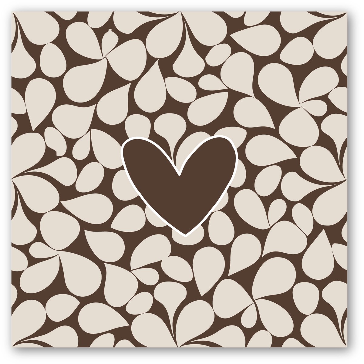 Forex tegeltje | In geschenkverpakking | Retro Heart