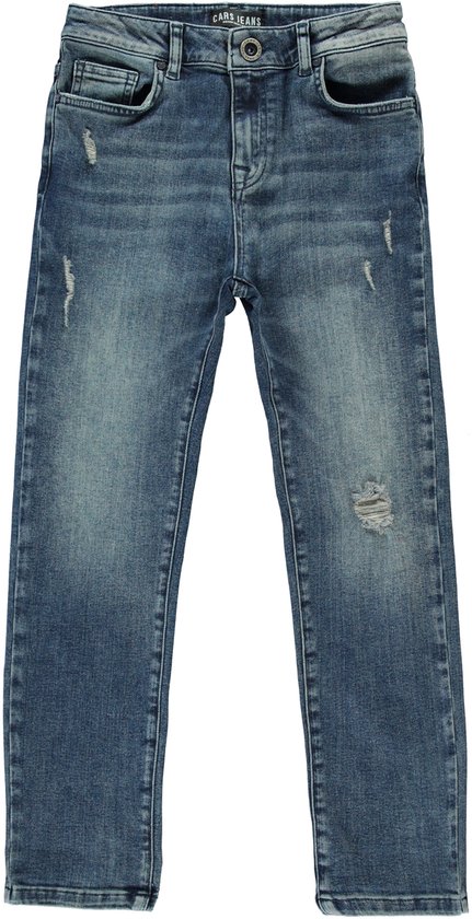 Cars Jeans Rocky Den.Damaged Dark Used Jongens Jeans - Maat 164