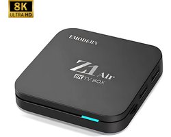 Android TV Box 4K Chromecast App Ondersteuning Streaming Media Player met Dual-Band WiFi - Bluetooth - Google Assistant - HDMI - 16GB Opslag