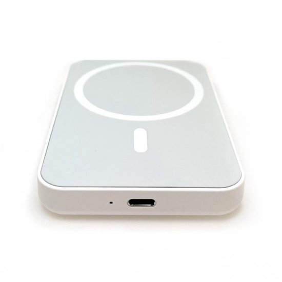 For iPhone 12, 13, 14, 15, 16 Series Battery Pack Magnetic Charging White MagSafe With Lightning Port