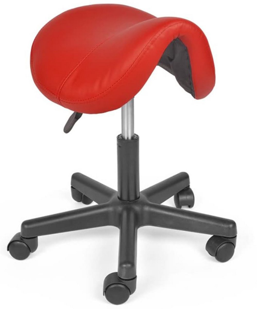 ApexArte® Zadelkruk op Wielen - Kapperskruk Ergonomisch - Tabouret