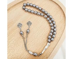 Nivard Tasbih - Tesbih - Tasbeeh - Kralen - Teller - Gebedsarmband - Ramadan - Ramadan - Zilver