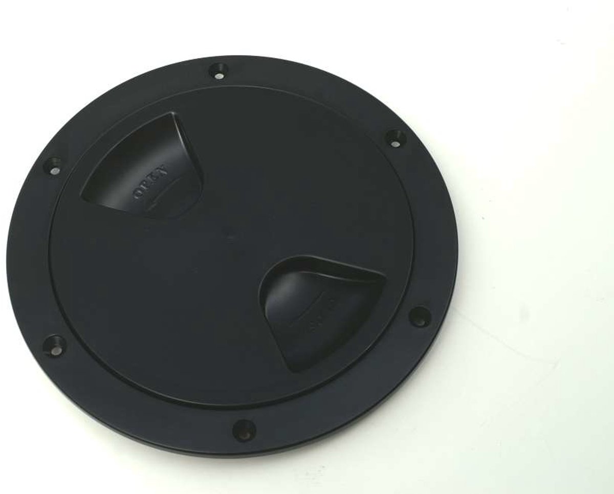 BREG Rond inspectiedeksels boot - Zwart - 113 mm
