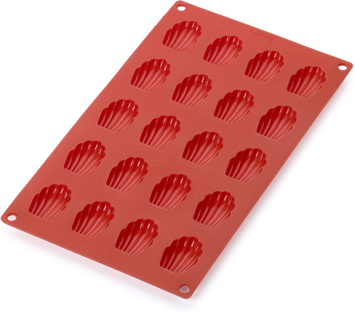 Lékué Bakvorm 20 Madeleines - Siliconen - Red