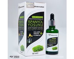 Dr. Feridun Kunak - Hair Keratine | Haar keratine met Spanish Moss | Met Collageen | Keratine | Vitamine B COMPLEX | Active Pigment Serum | Stijl en Gezond Haar | Tot 2 Maanden |