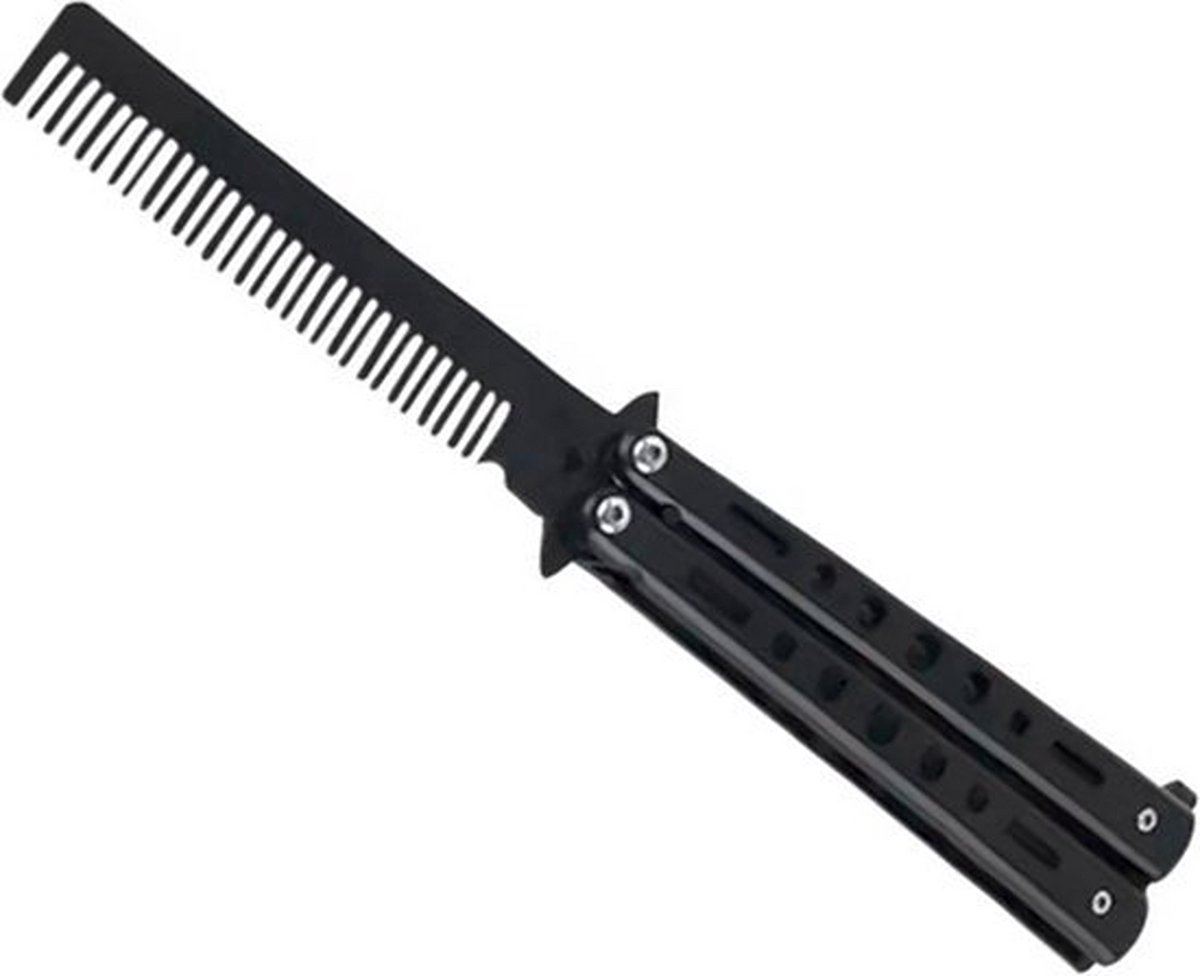 Knaak Vlinderkam - Uitvouwbare Kam - 22 cm - Voor Haar, Baard & Snor - Unisex