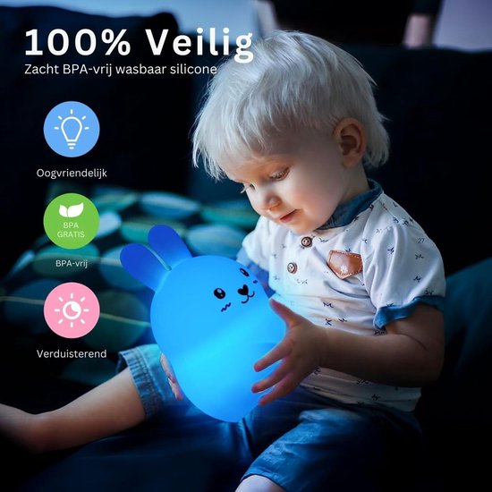 ApexArte® Nachtlampje Baby - Slaaptrainer Kinderen - Dimbaar van ApexArte — afbeelding 4