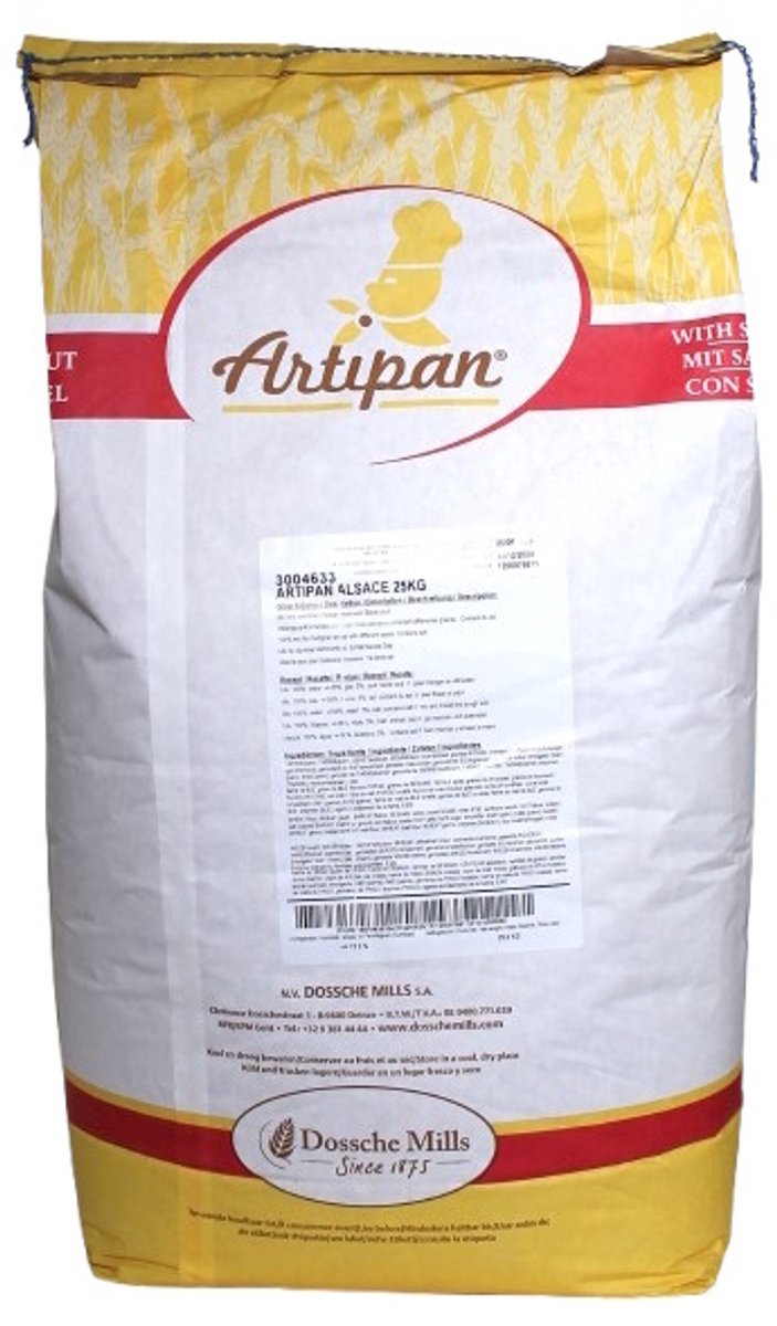 Artipan Alsace 25kg - brood bakken - bakingrediënt - bloem